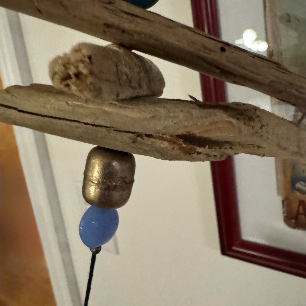 Rustic Driftwood Hanging Shelf with Air Plant - Picture 4 of 7